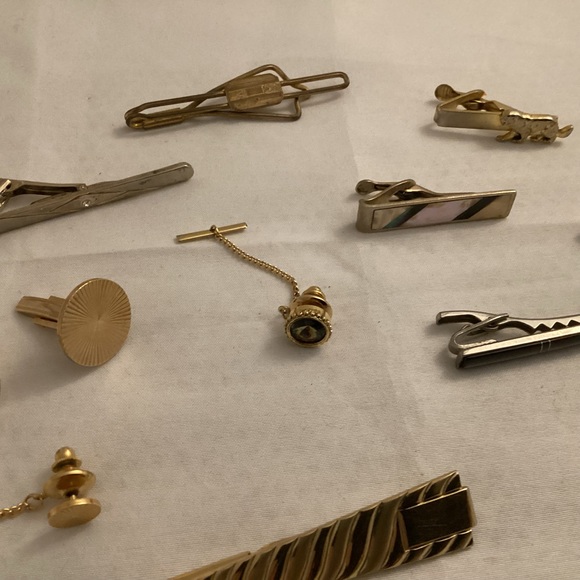 Cufflinks tie bar tie pin vintage to now lot - Picture 3 of 5